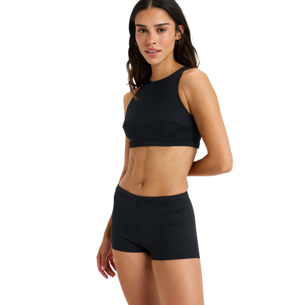 Roxy Womens Pro Wave Boy Leg Bikini Bottom