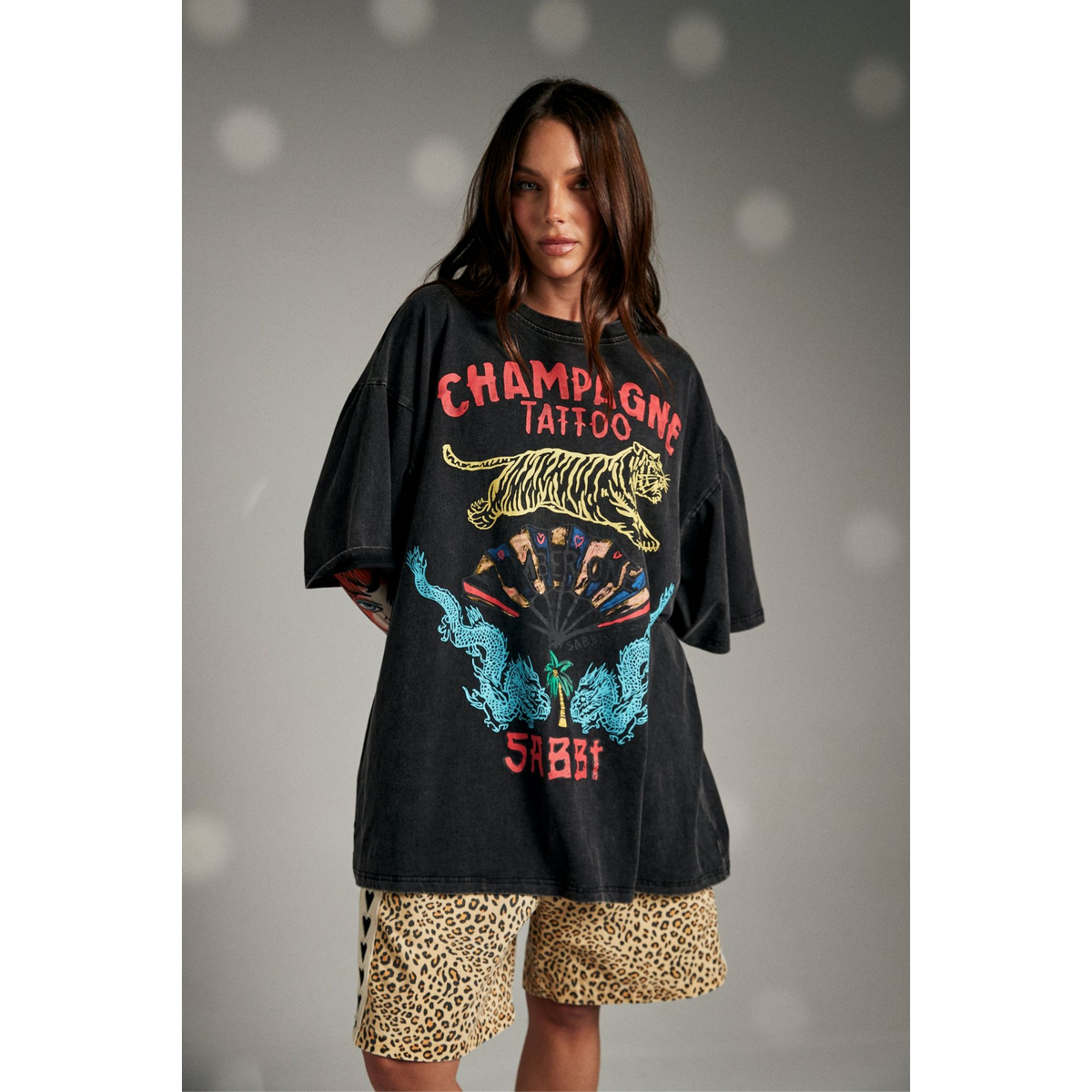 Sabbi Heart Breaker Jorts - Leopard Print - Launching 17th Sept at 7pm