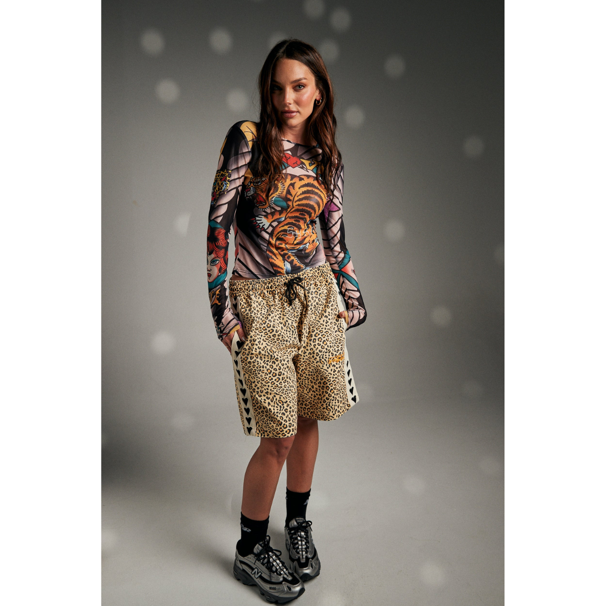 Sabbi Heart Breaker Jorts - Leopard Print - Launching 17th Sept at 7pm