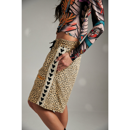 Sabbi Heart Breaker Jorts - Leopard Print - Launching 17th Sept at 7pm