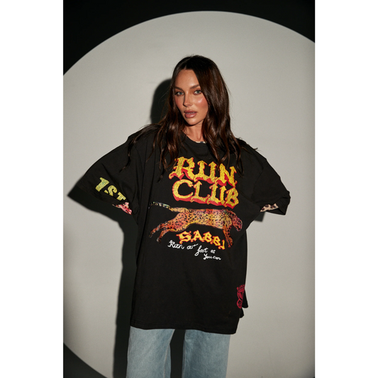 Sabbi Run Club Tee - Black - Launching 17th Sept at 7pm