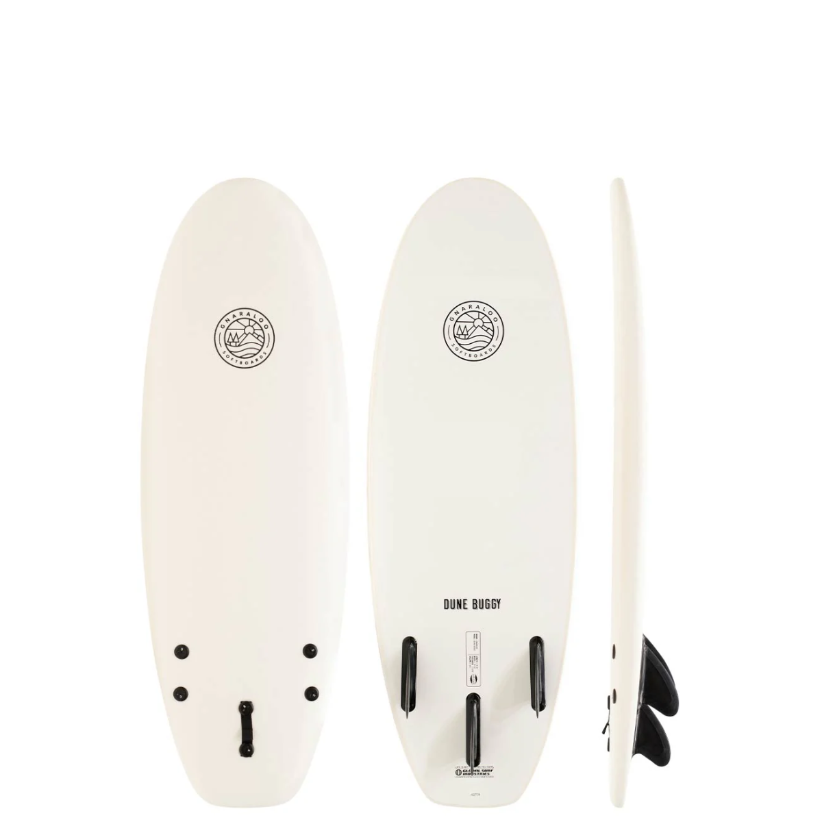 Gnaraloo Dune Buggy Soft Board 4'10ft - White