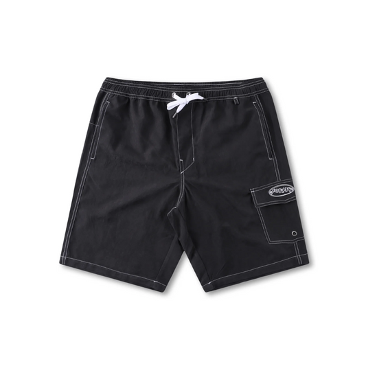 Former Swans Flatline Cargo Boardshort - Black