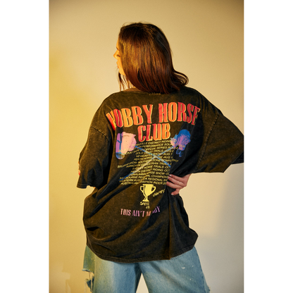 Sabbi Show Pony Tee - Black Acid Wash - Launching 28th September, 7pm