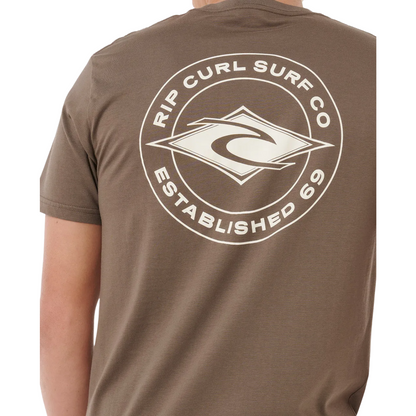 Rip Curl Staple Mens T-Shirt - Rock
