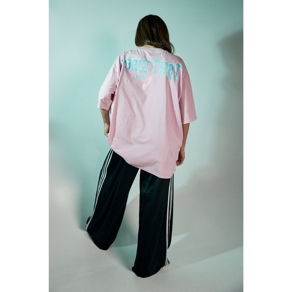 Sabbi Karma Queen Tee - Pink Acid Wash