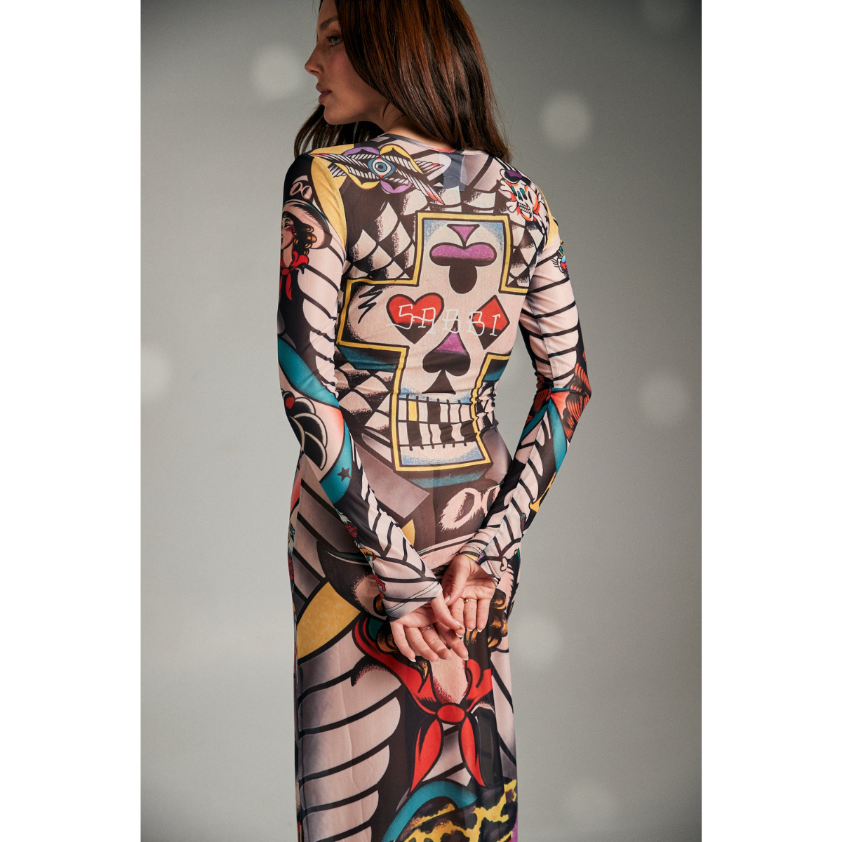 Sabbi Tatto Mesh Dress