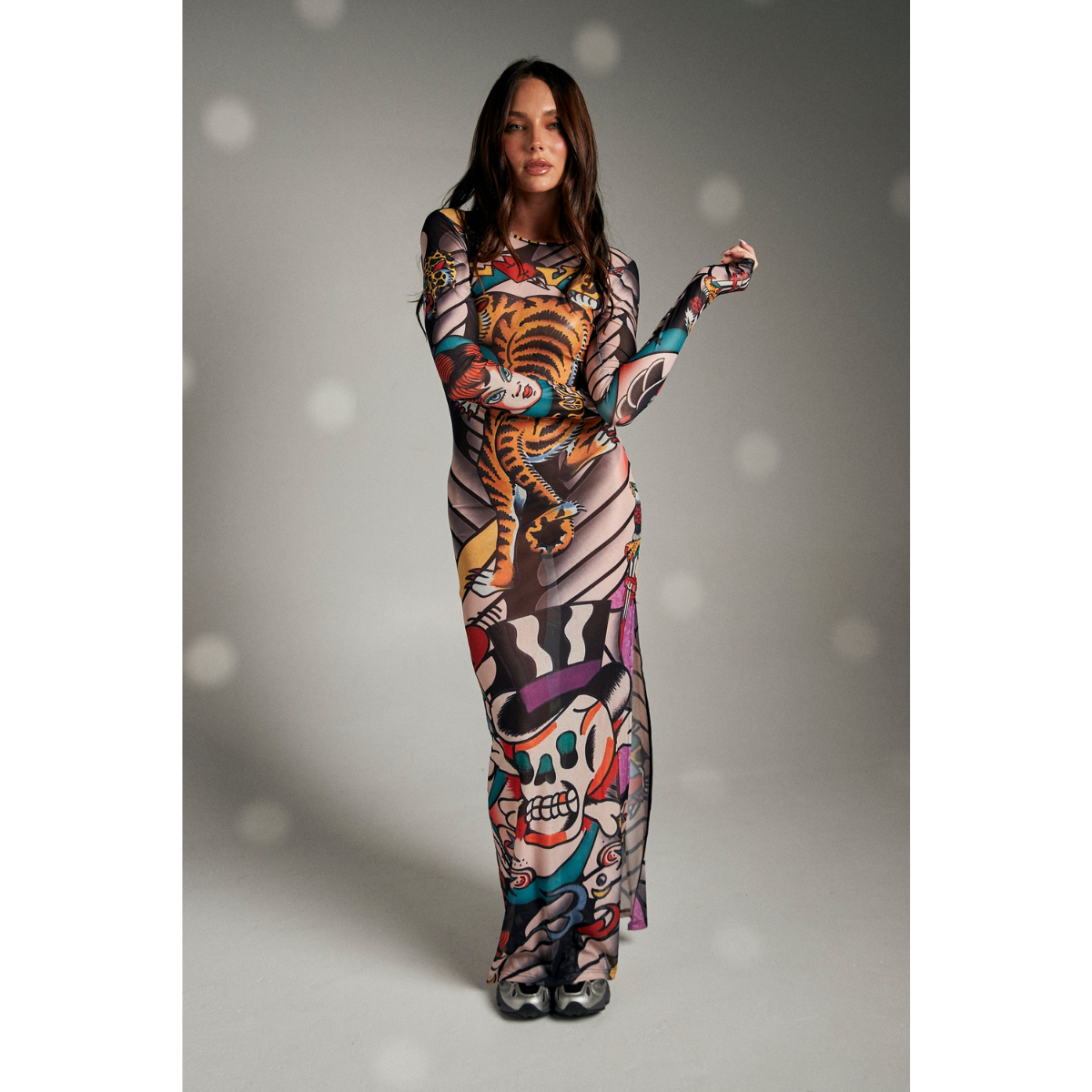 Sabbi Tatto Mesh Dress