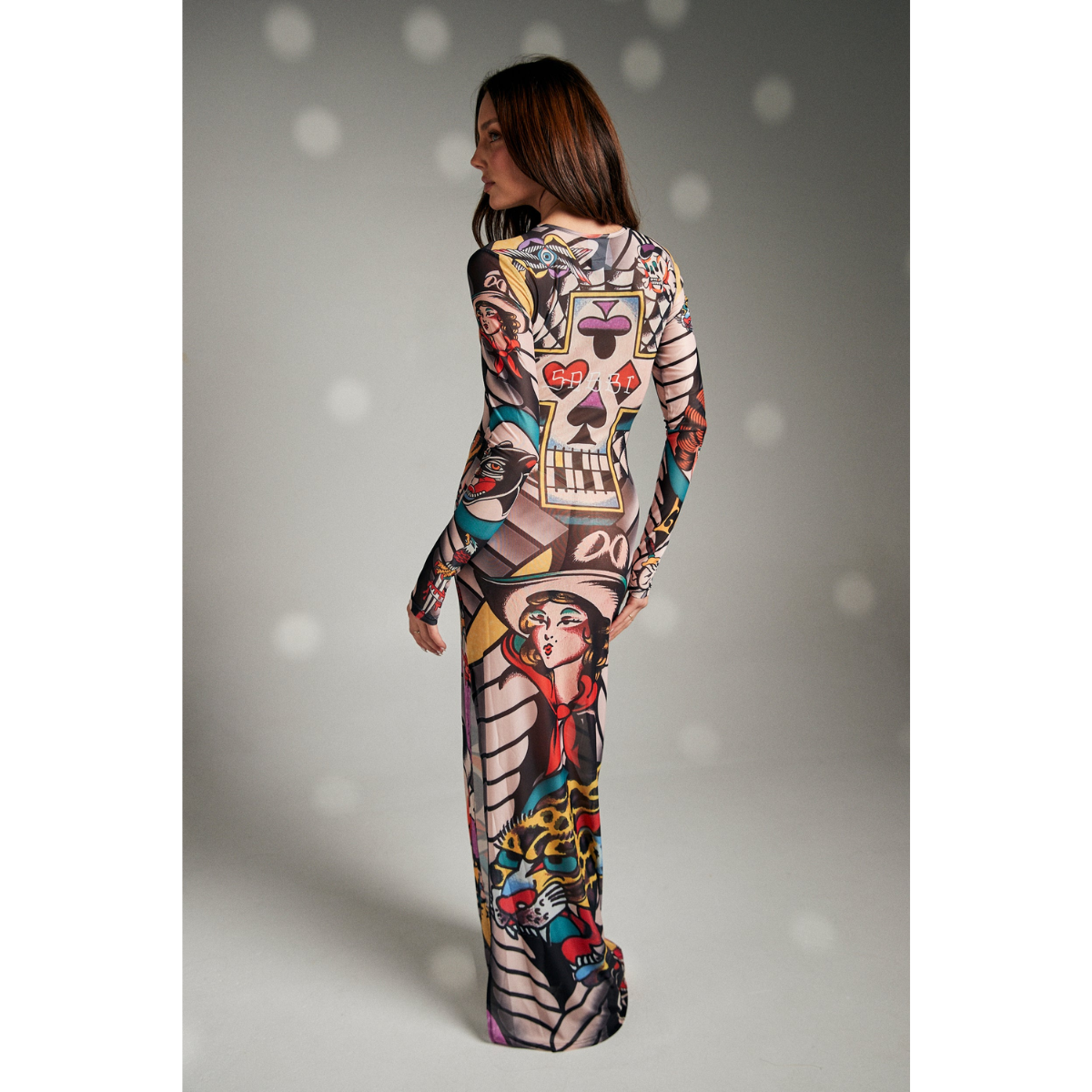 Sabbi Tatto Mesh Dress