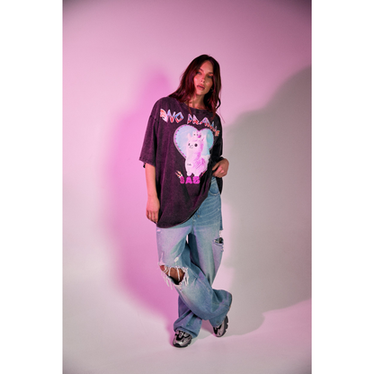 Sabbi No Drama Llama - Black Acid Wash