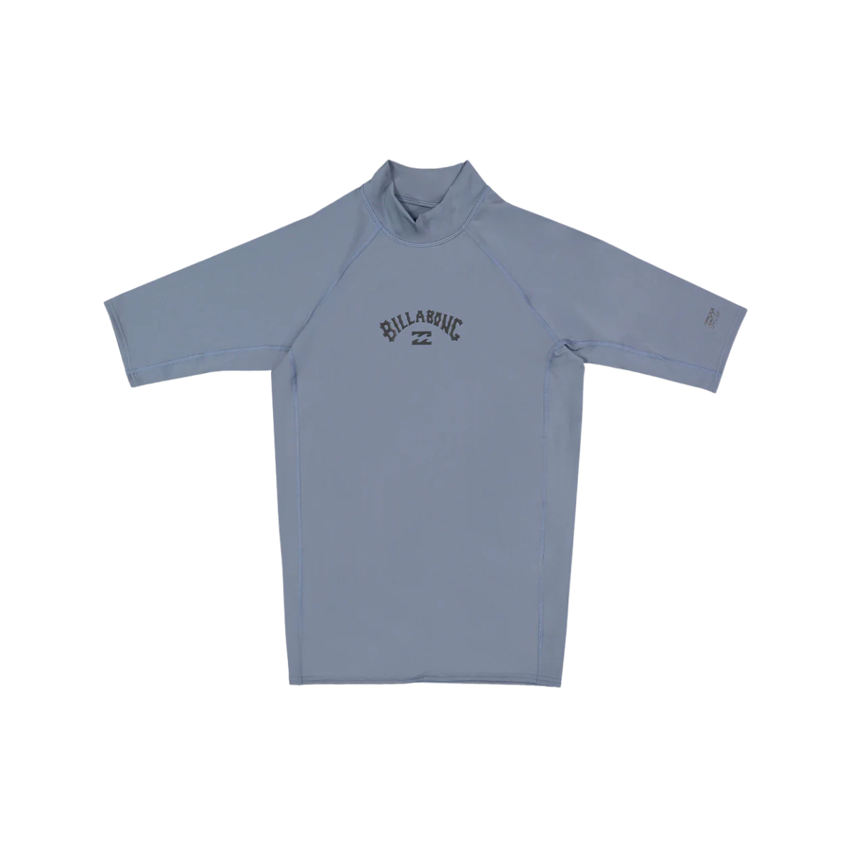 Billabong Mens All Day  Arch Short Sleeve Rash Vest - Steel