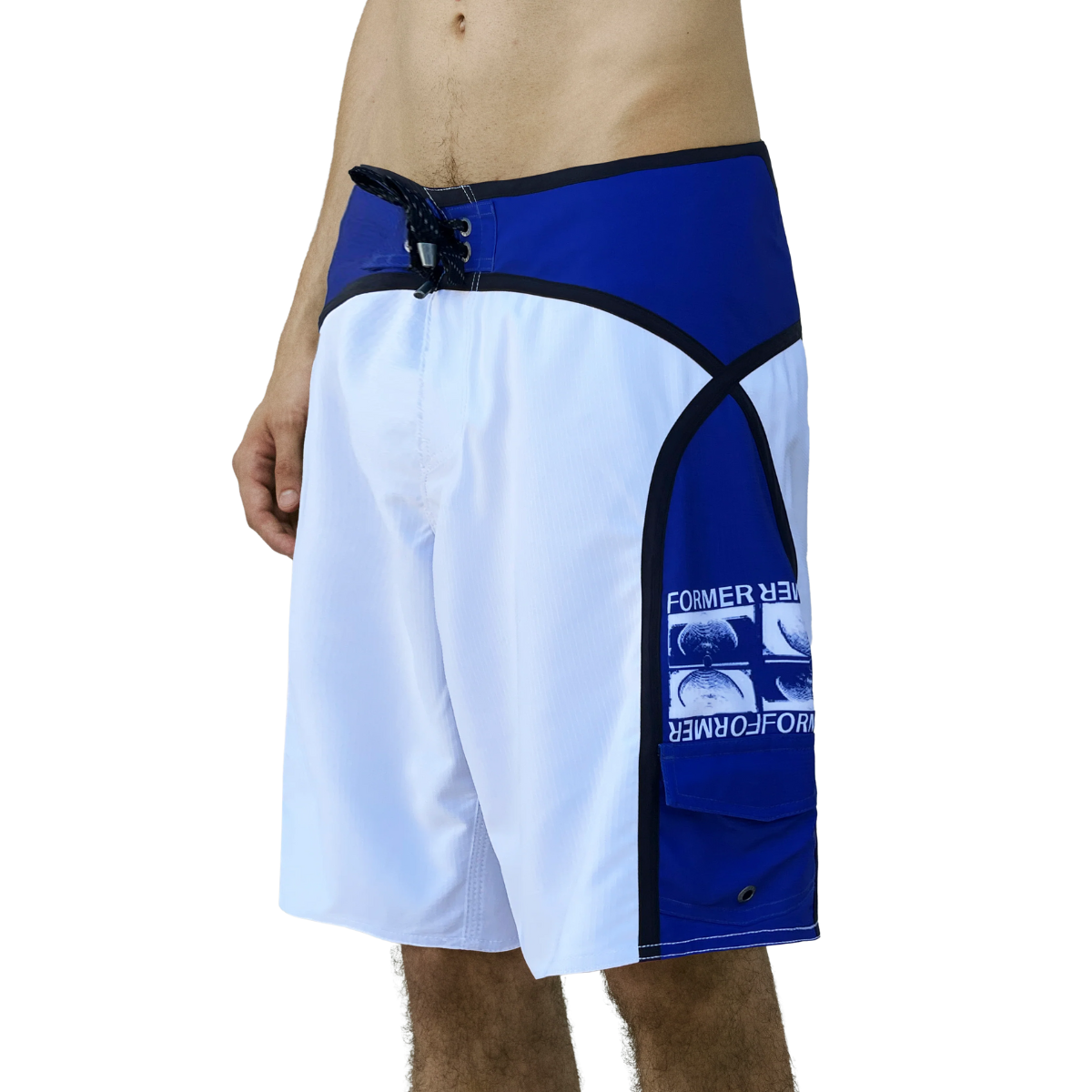 Former Chun Trunk 21" Boardshort - White/Blue