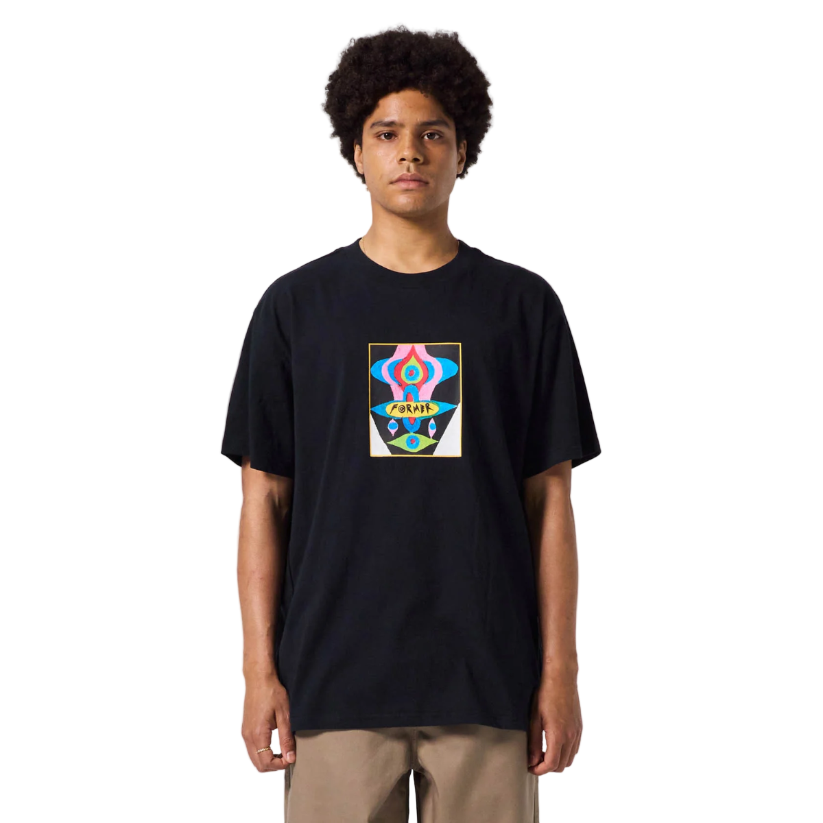 Former Droid Pastel T-Shirt - Black