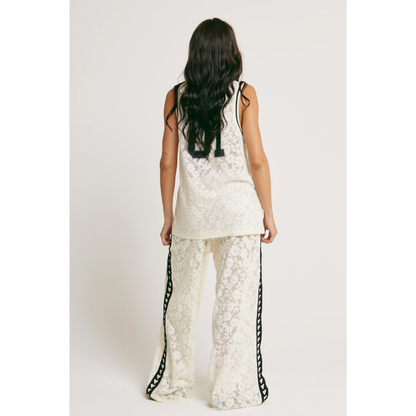 Sabbi Raving Hearts Lace Pant - Cream