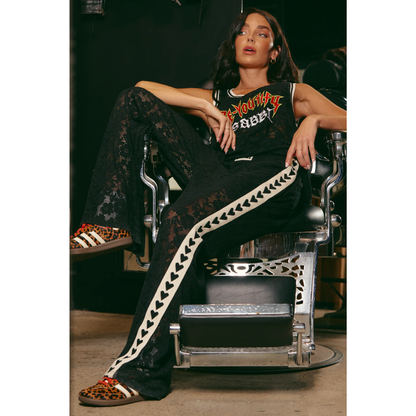 Sabbi Raving Hearts Lace Pant - Black PRE-ORDER