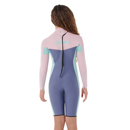 Rip Curl Kids Dawn Patrol 2mm Long Sleeve Springsuit - Pink