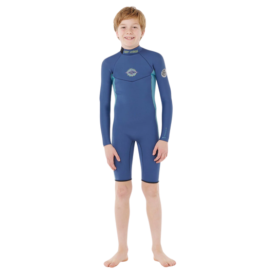 Rip Curl Kids Dawn Patrol 2mm Long Sleeve Springsuit - Light Navy