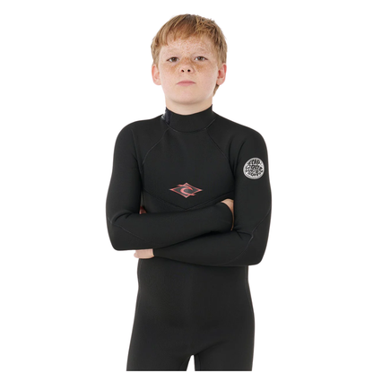 Rip Curl Kids Dawn Patrol 2mm Long Sleeve Springsuit - Black