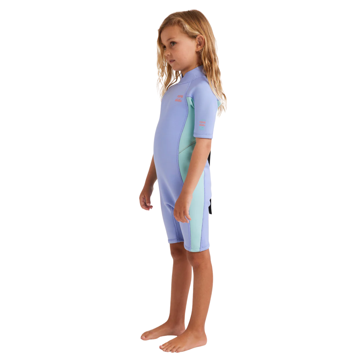Billabong Kids (2-6years) 2mm Foil Back Zip Springsuit - Cosmic Blue
