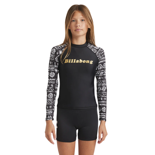 Billabong Girls (6-16years) Lost On You Long Sleeve Sunshirt Rash Vest