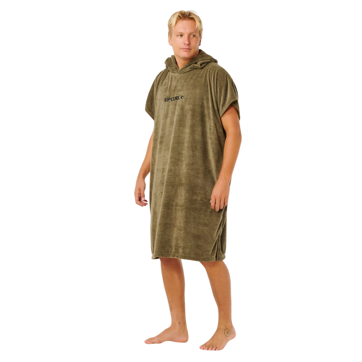 Rip Curl Mens Brand Hooded Logo - Olive