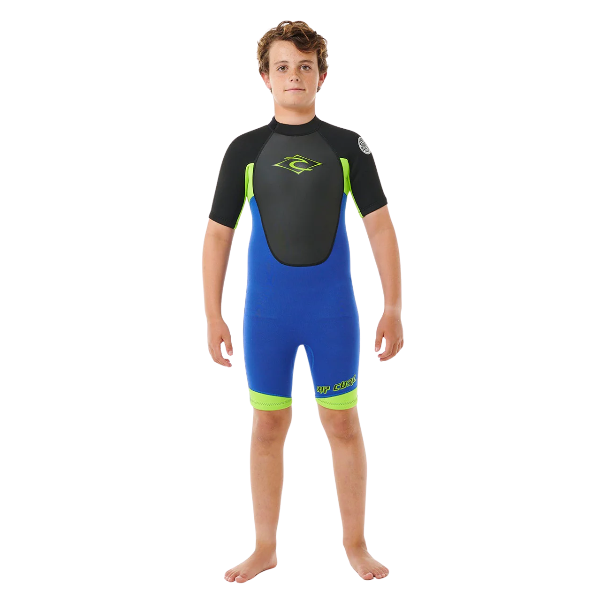 Rip Curl Boys (6-14years) Omega 2mm Back Zip Springsuit - Electric Cobalt