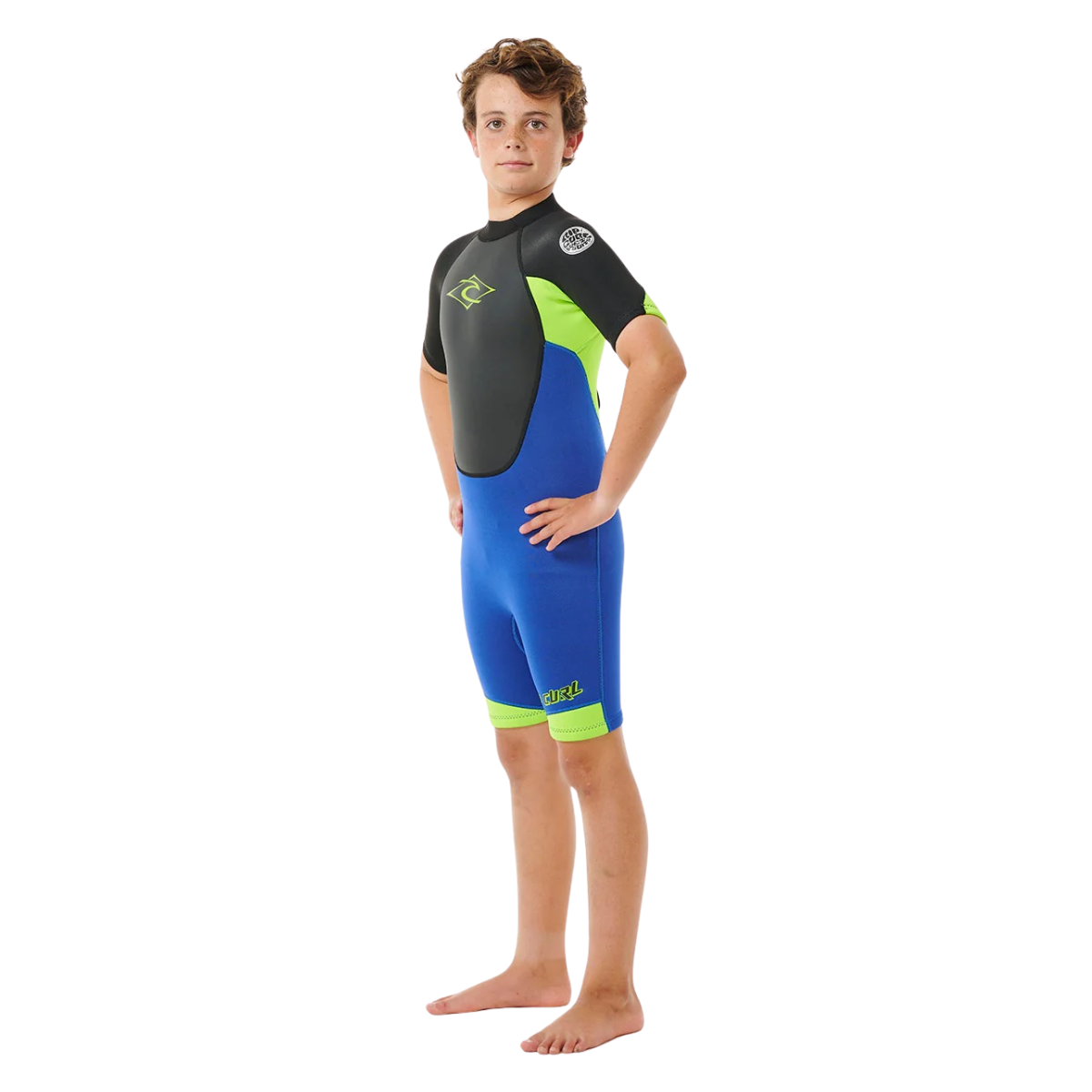 Rip Curl Boys (6-14years) Omega 2mm Back Zip Springsuit - Electric Cobalt
