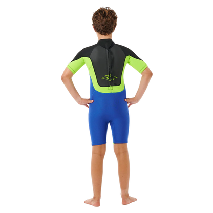 Rip Curl Boys (6-14years) Omega 2mm Back Zip Springsuit - Electric Cobalt