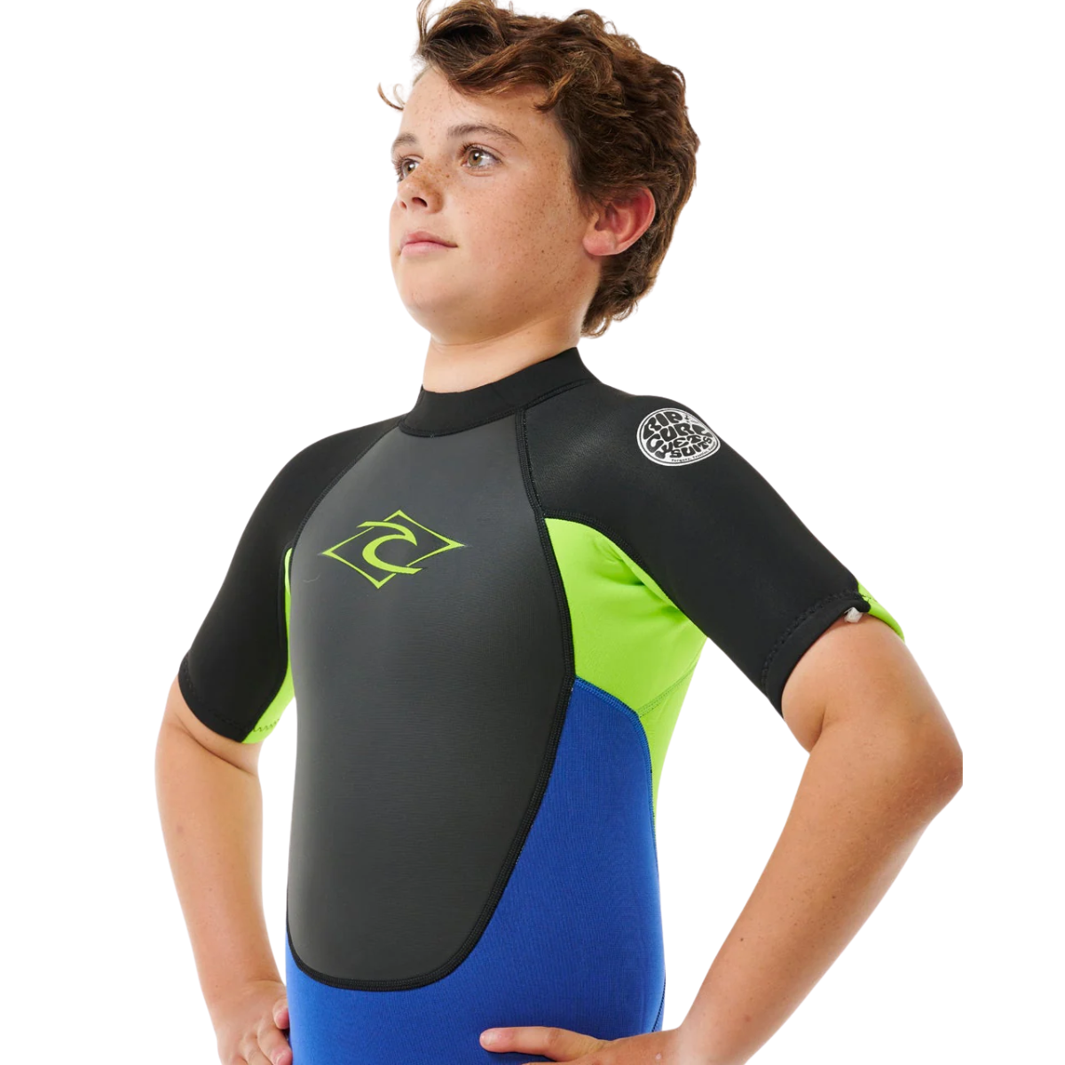 Rip Curl Boys (6-14years) Omega 2mm Back Zip Springsuit - Electric Cobalt