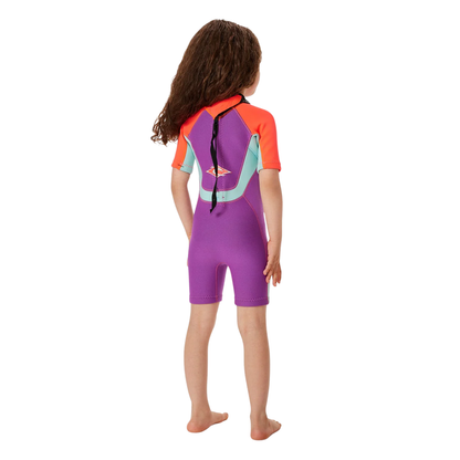 Rip Curl Kids (3-6years) Omega Back Zip Springsuit Wetsuit - Pink