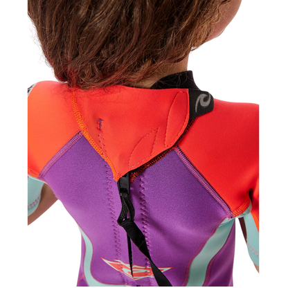 Rip Curl Kids (3-6years) Omega Back Zip Springsuit Wetsuit - Pink