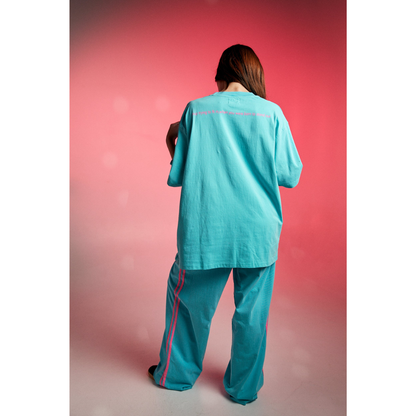 Sabbi The Very Oversized Standout Tee - Fluro Blue - Launches 3rd Nov, 8pm AEST