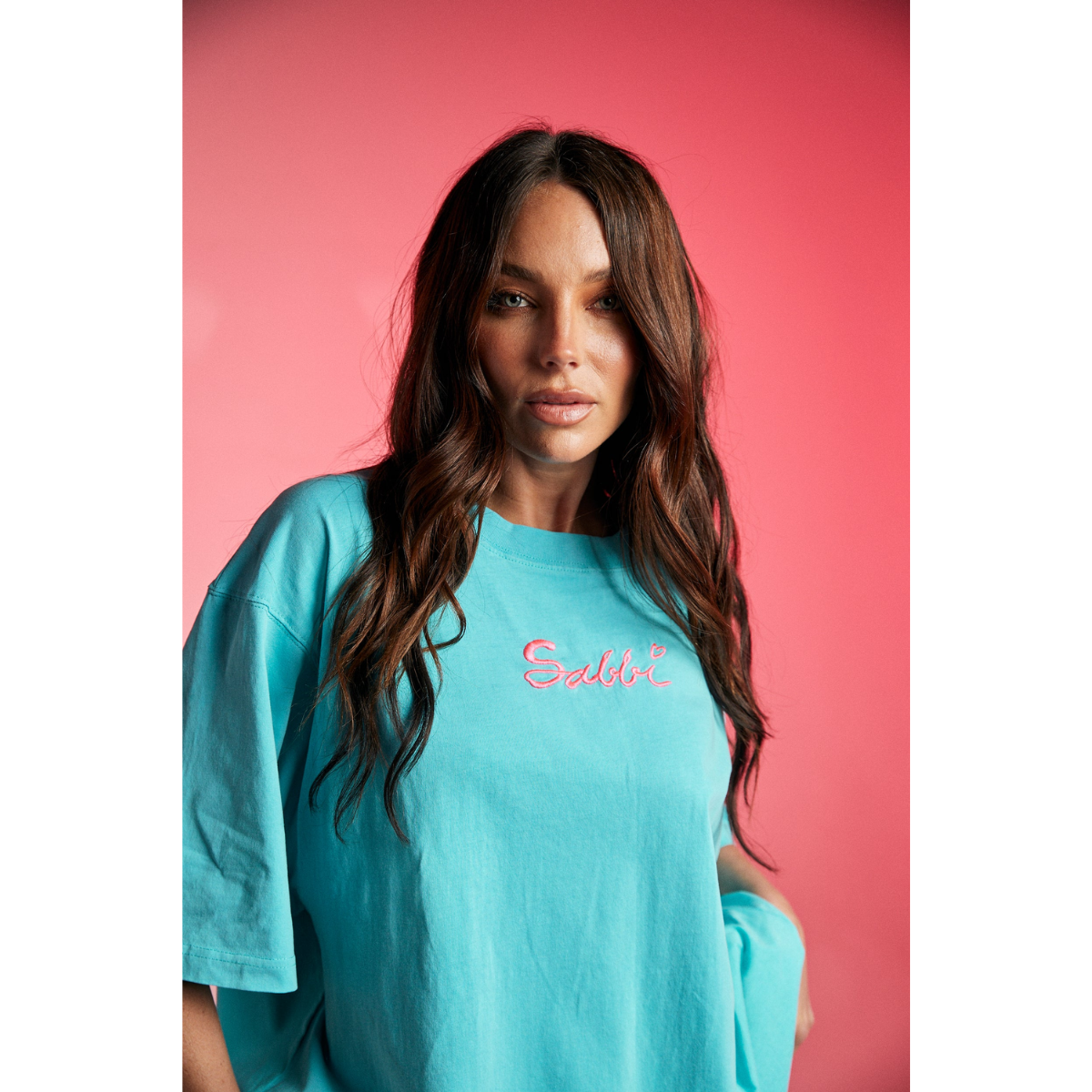 Sabbi The Very Oversized Standout Tee - Fluro Blue - Launches 3rd Nov, 8pm AEST