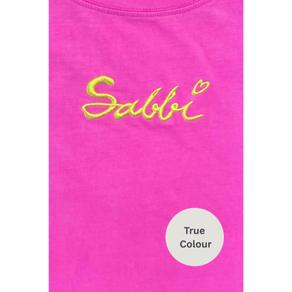 Sabbi The Very Oversized Standout Tee - Fluro Pink - Launches 3rd Nov, 8pm AEST