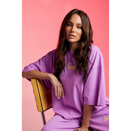 Sabbi The Very Oversized Standout Tee - Fluro Violet - Launches 3rd Nov, 8pm AEST