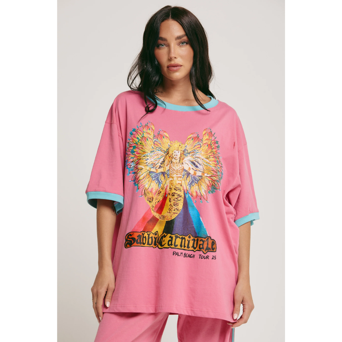 Sabbi The Very Oversized Carnivale Tee - Pink - Lauches 3rd Nov, 8pm AEST