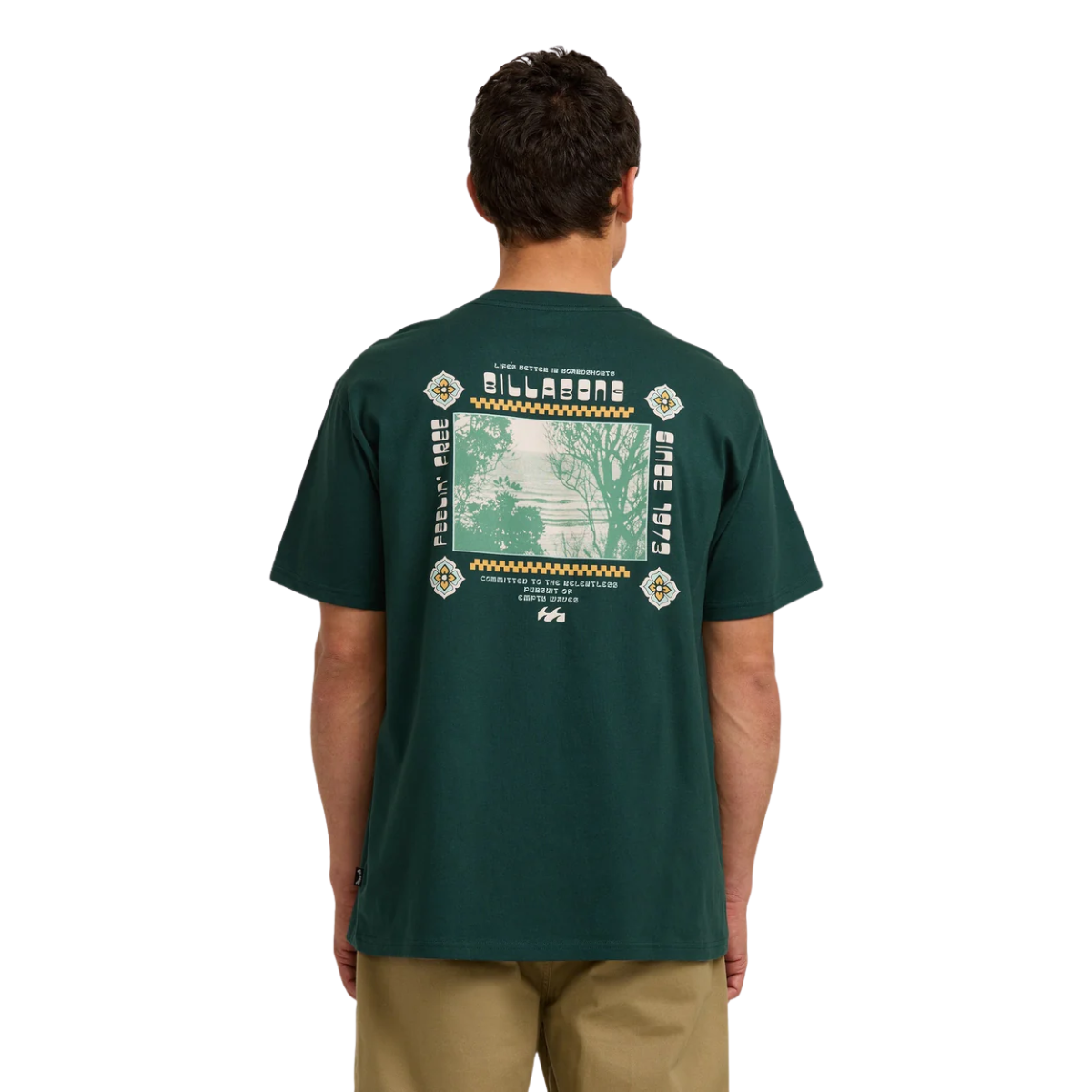 Billabong Mens Secret Spot Regular T-Shirt - Forest
