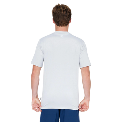 Men's 24/7 Hybrid UV Short Sleeve Rash Vest Tee - Overcast