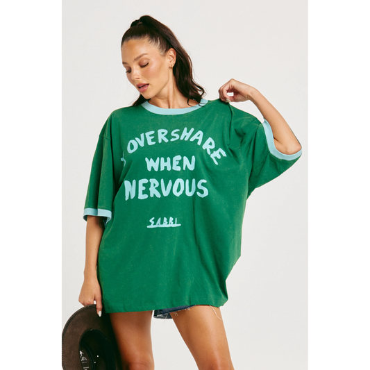 Sabbi The Very Oversized Overshare Tee - Green