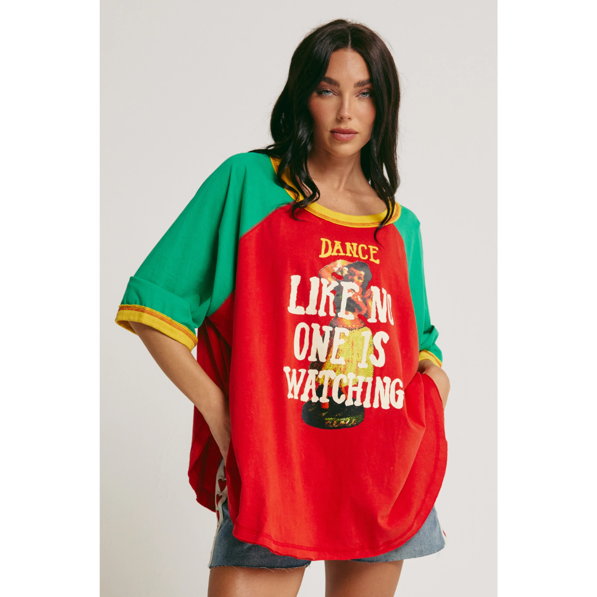 Sabbi The Dance Raglan Tee - Red