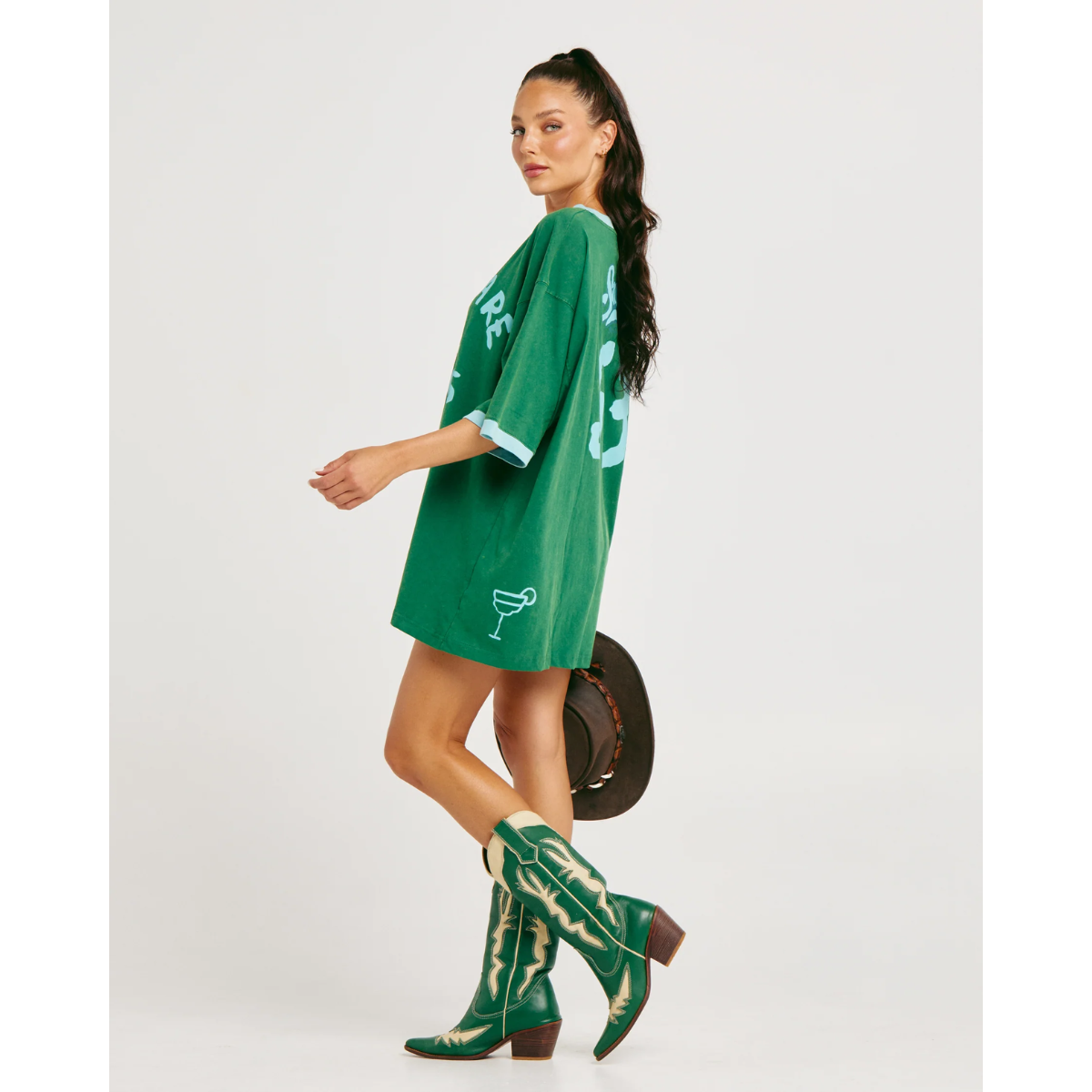 Sabbi The Very Oversized Overshare Tee - Green