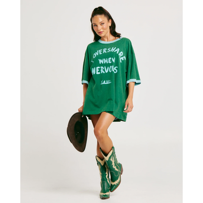 Sabbi The Very Oversized Overshare Tee - Green