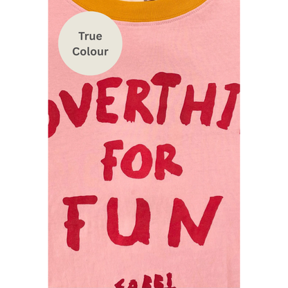 Sabbi the Very Oversized Overthinker Tee - Pink