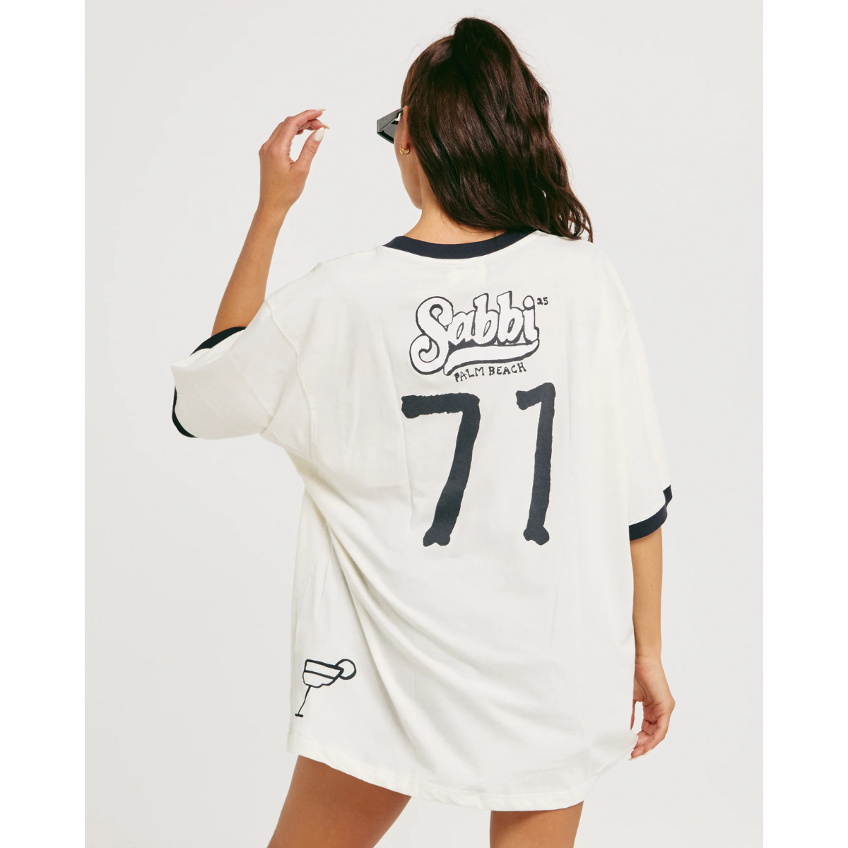 Sabbi the Very Oversized Overthinker Tee - Marshmallow