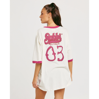 Sabbi The Very Oversized Green Flag Tee - Off White