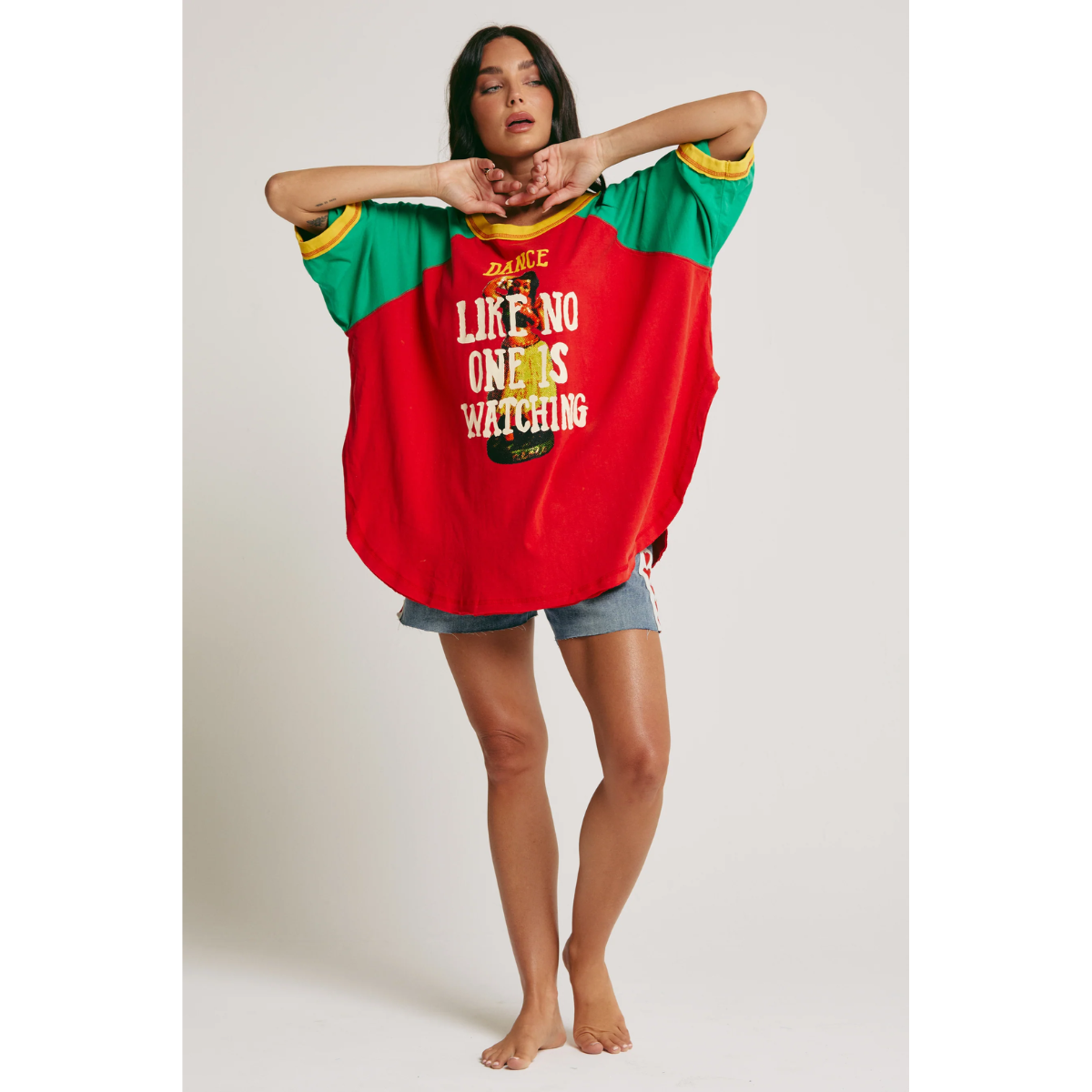 Sabbi The Dance Raglan Tee - Red