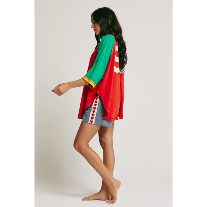 Sabbi The Dance Raglan Tee - Red