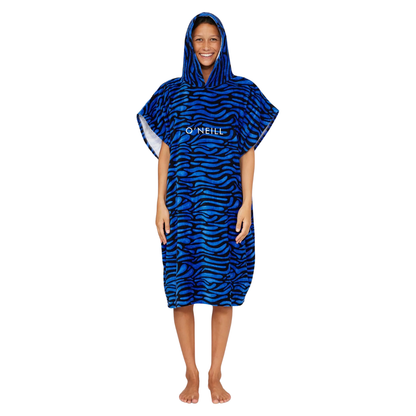 O'Neill Bahia Hooded Poncho Towel - Jungle Surf Blue