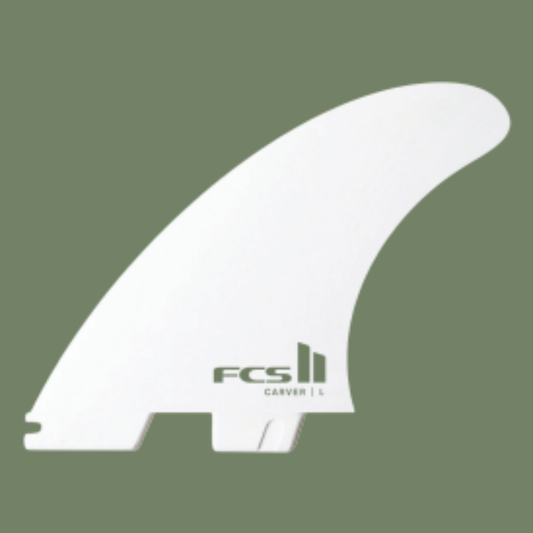 FCS II White Edition Carver Tri Fin Set