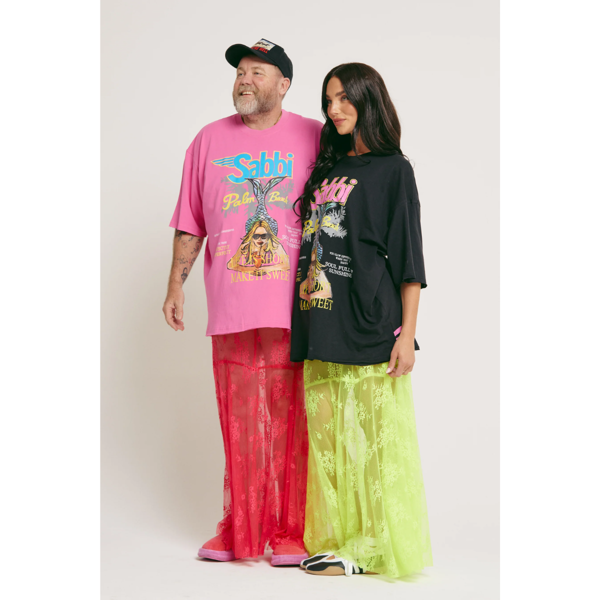 Sabbi The Very Oversized Life Is Short Tee - Pink